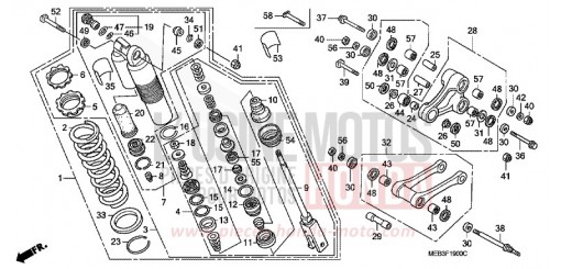 REAR CUSHION CRF450R5 de 2005